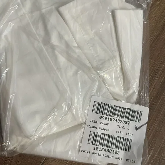 NWT J CREW Scoopneck shift dress in cotton poplin in white - Picture 8 of 8